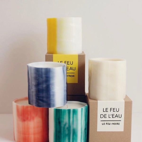Le Feu De L'Eau Artisanal Wax Candles - Various Scents