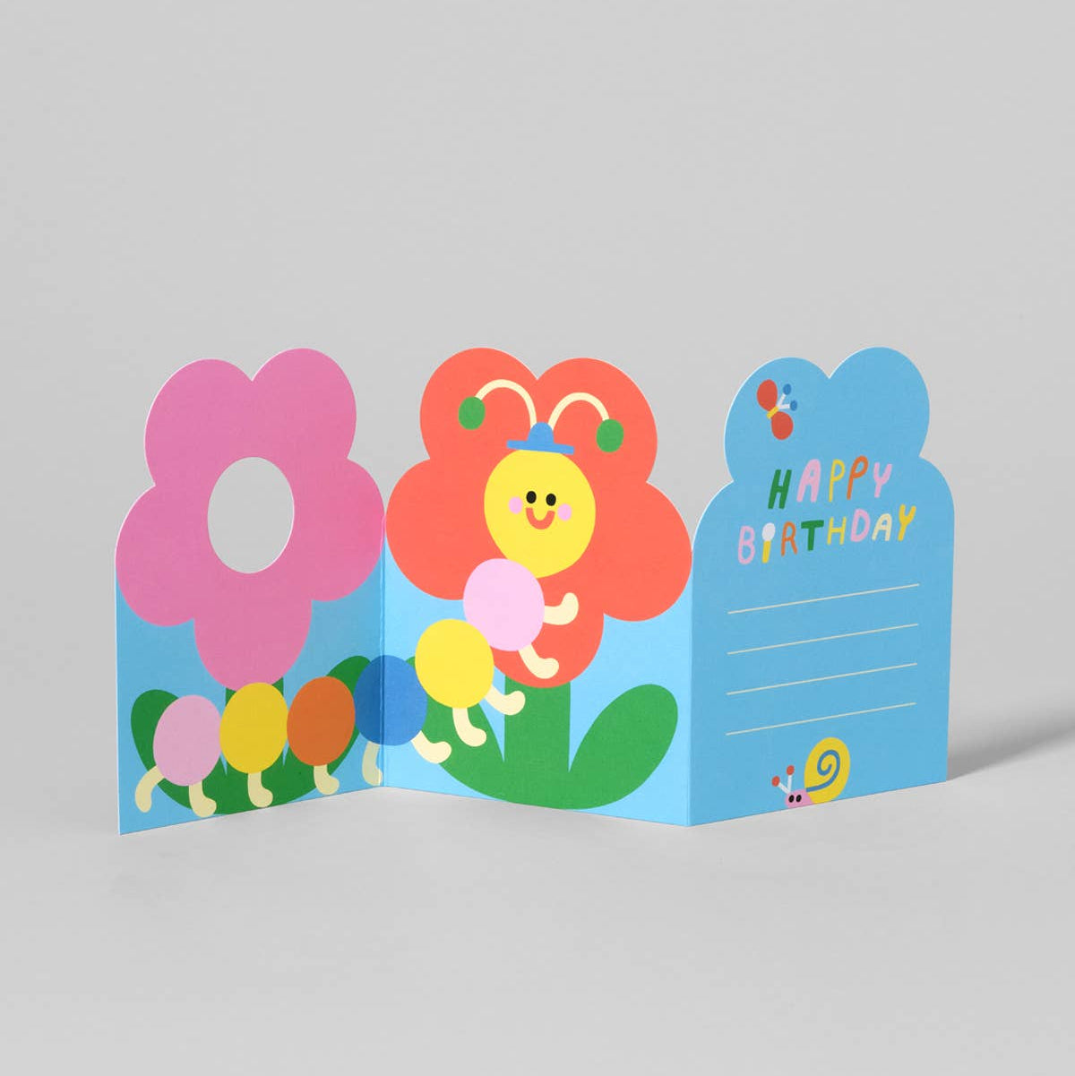 Bug & Flower Fold Out Card