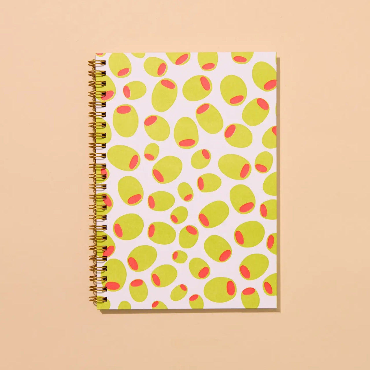 Olives Letterpress Spiral Lined Notebook