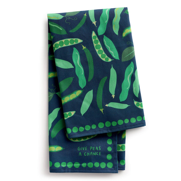 Give Peas a Chance Kitchen Tea Towel