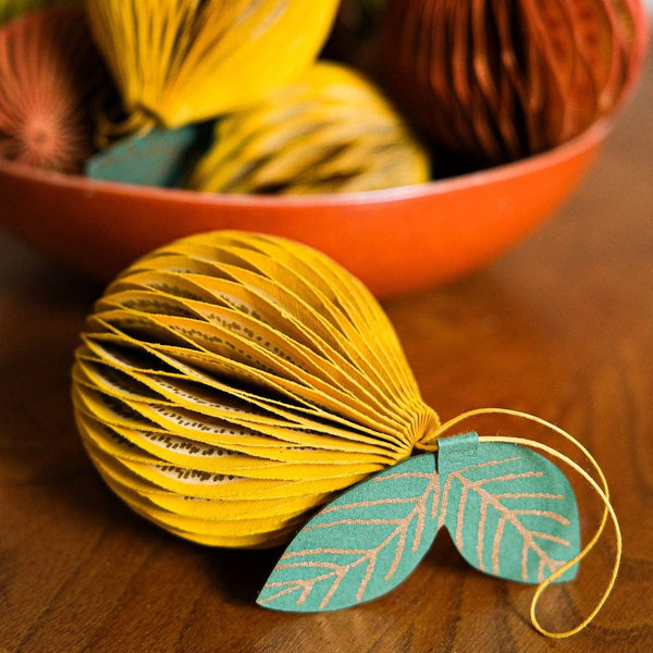 Lemon Honeycomb Ornament