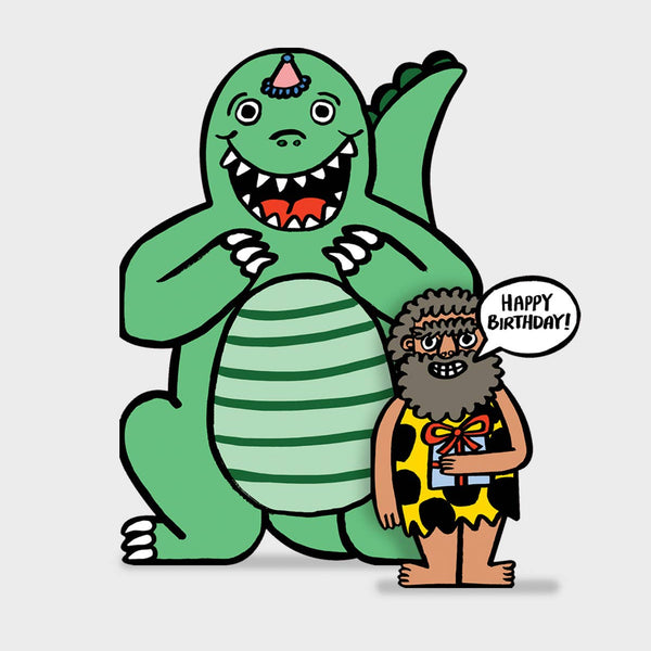 Dinosaur With Mini Card