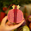 Pomegranate Honeycomb Ornament