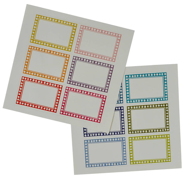 12 Large Self-Adhesive Labels