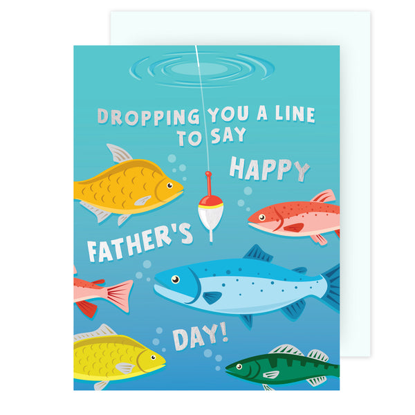 Dropping You a Line Father's Day Card
