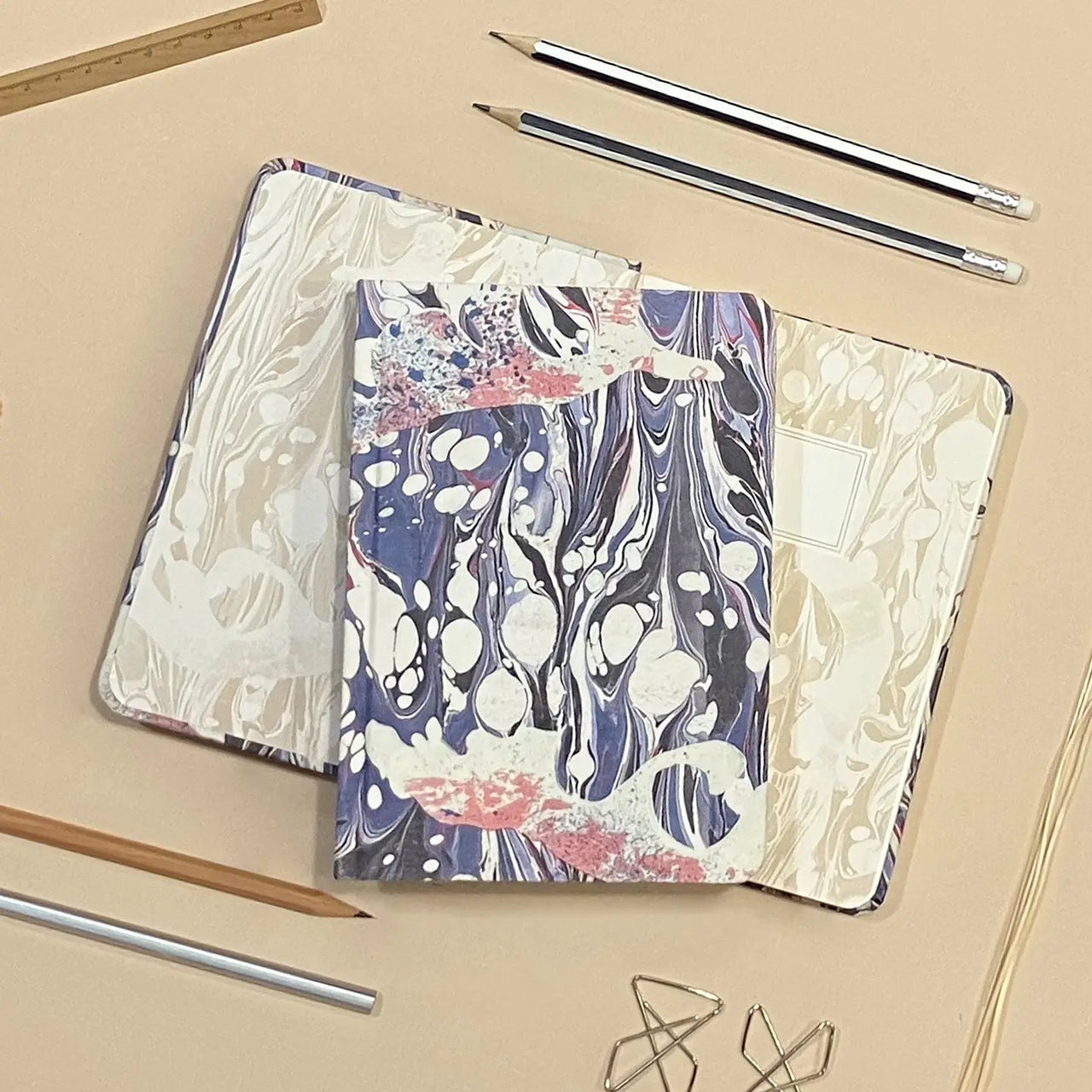 Goods for the Study B6 Hardcover Marble Journal