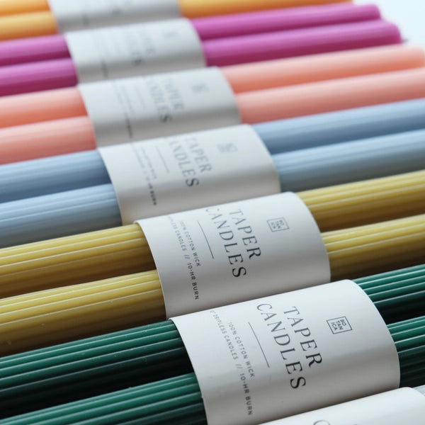 Fluted Taper Candle Pair