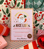 Santa's Nice List Holiday Certificate
