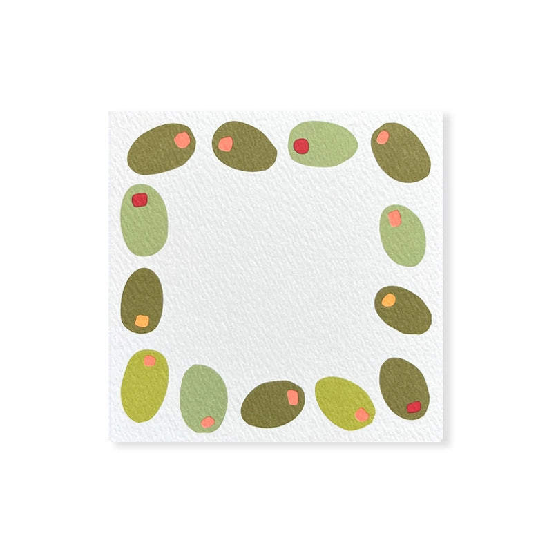 Olives Small Square Notes