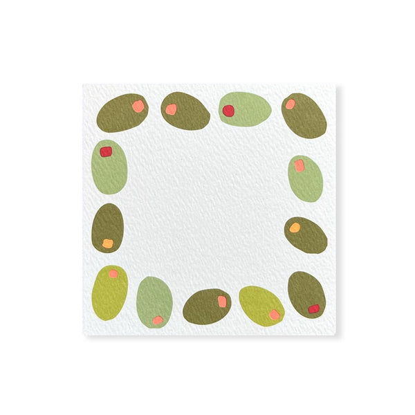 Olives Small Square Notes