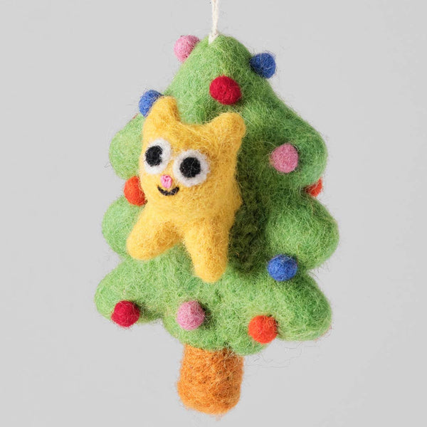 Bobby the Cat Felt Ornament