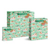 Mint Gingerbread Village Large Gift Bag