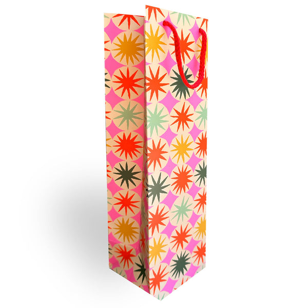 Retro Starburst Wine Gift Bag