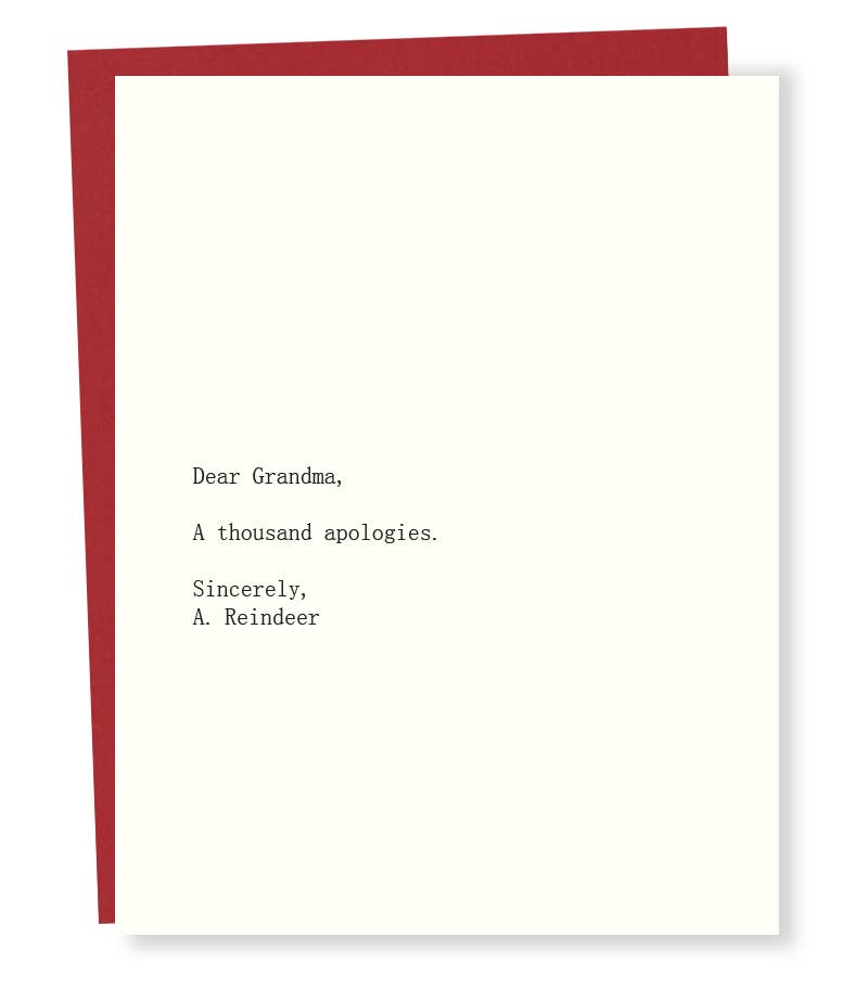 Grandma/Reindeer Card