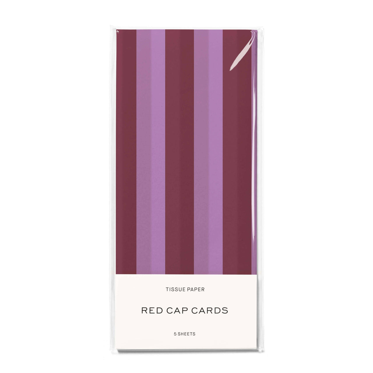 Eggplant and Lilac Stripes Tissue Paper