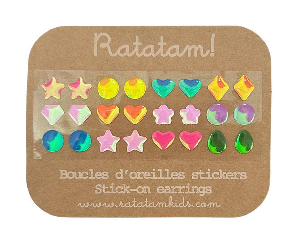 Set of 12 Self-Adhesive Earrings