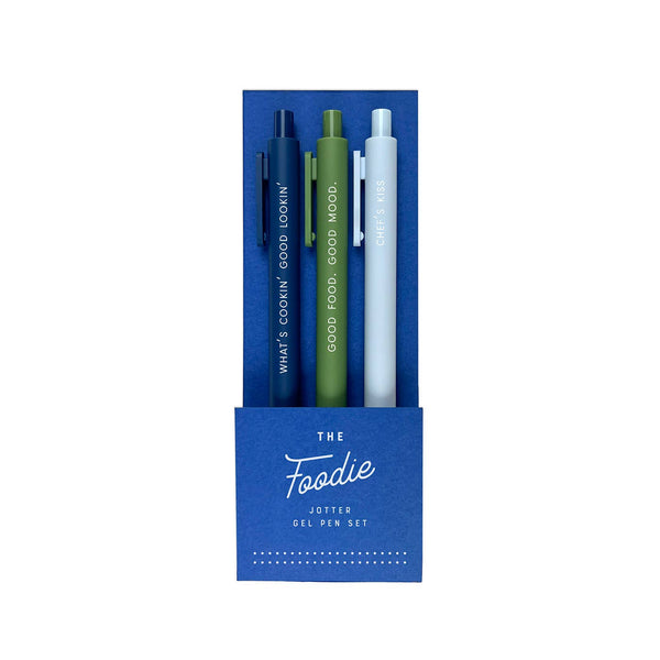 Foodie Jotter Gel Pen Set