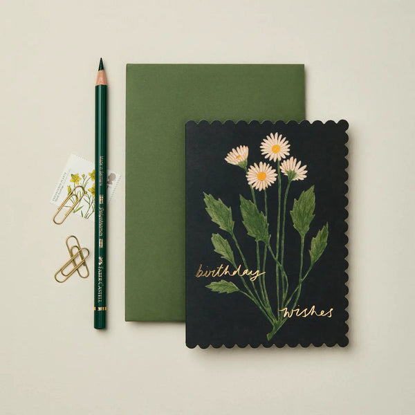 Botanical Daisy Birthday Wishes