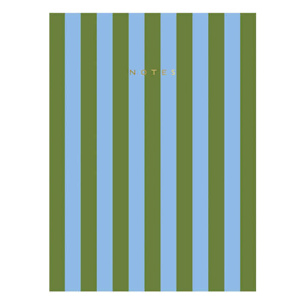 Stripe 6" x 8" Lined Notebook - Multiple Colors