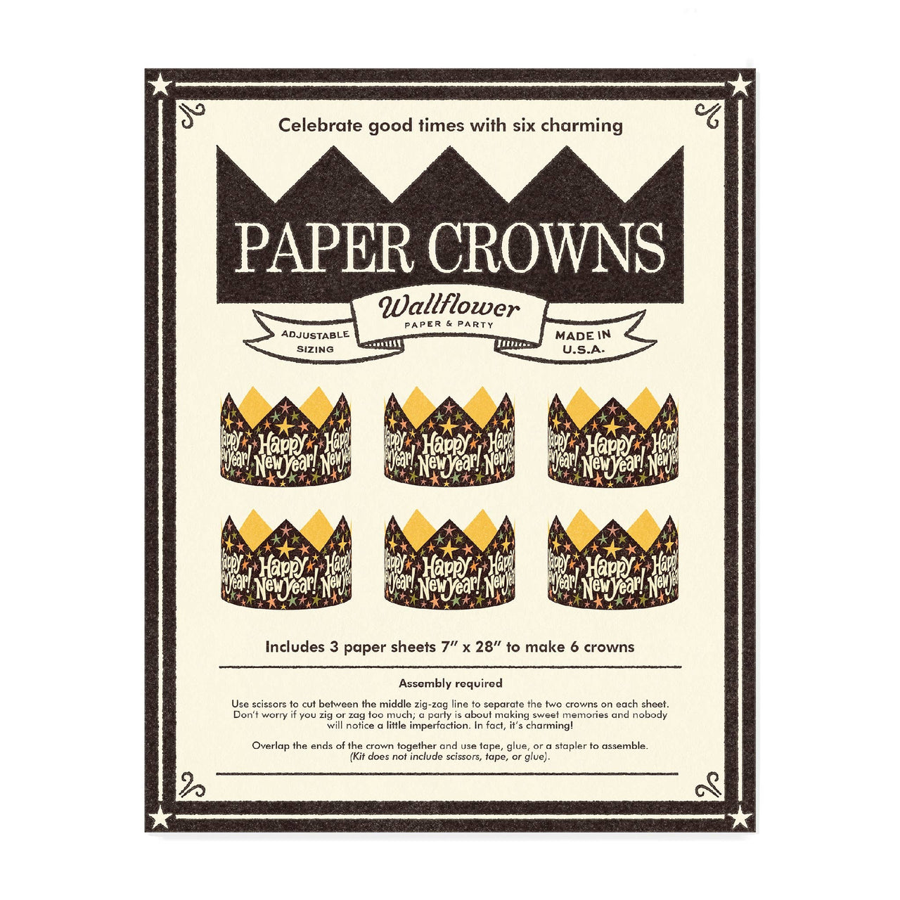 Happy New Year Paper Crown
