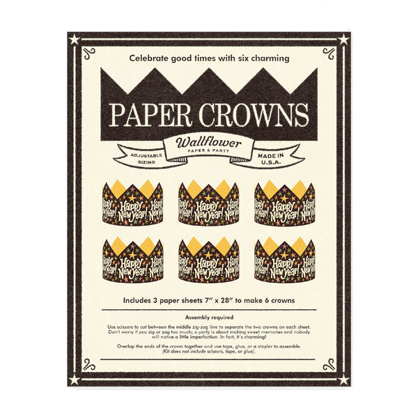 Happy New Year Paper Crown