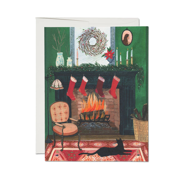 Christmas by the Fireplace Boxed Set of 8