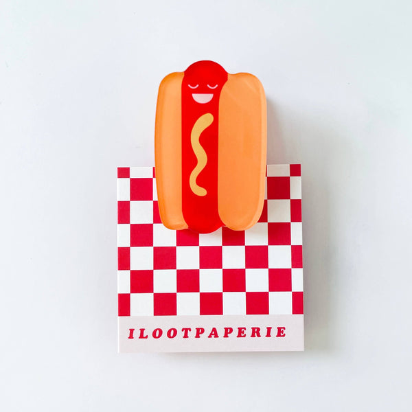 Hot Dog Decorative Double-Sided Acrylic Clip