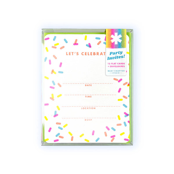 Sprinkles Riso Party Invites