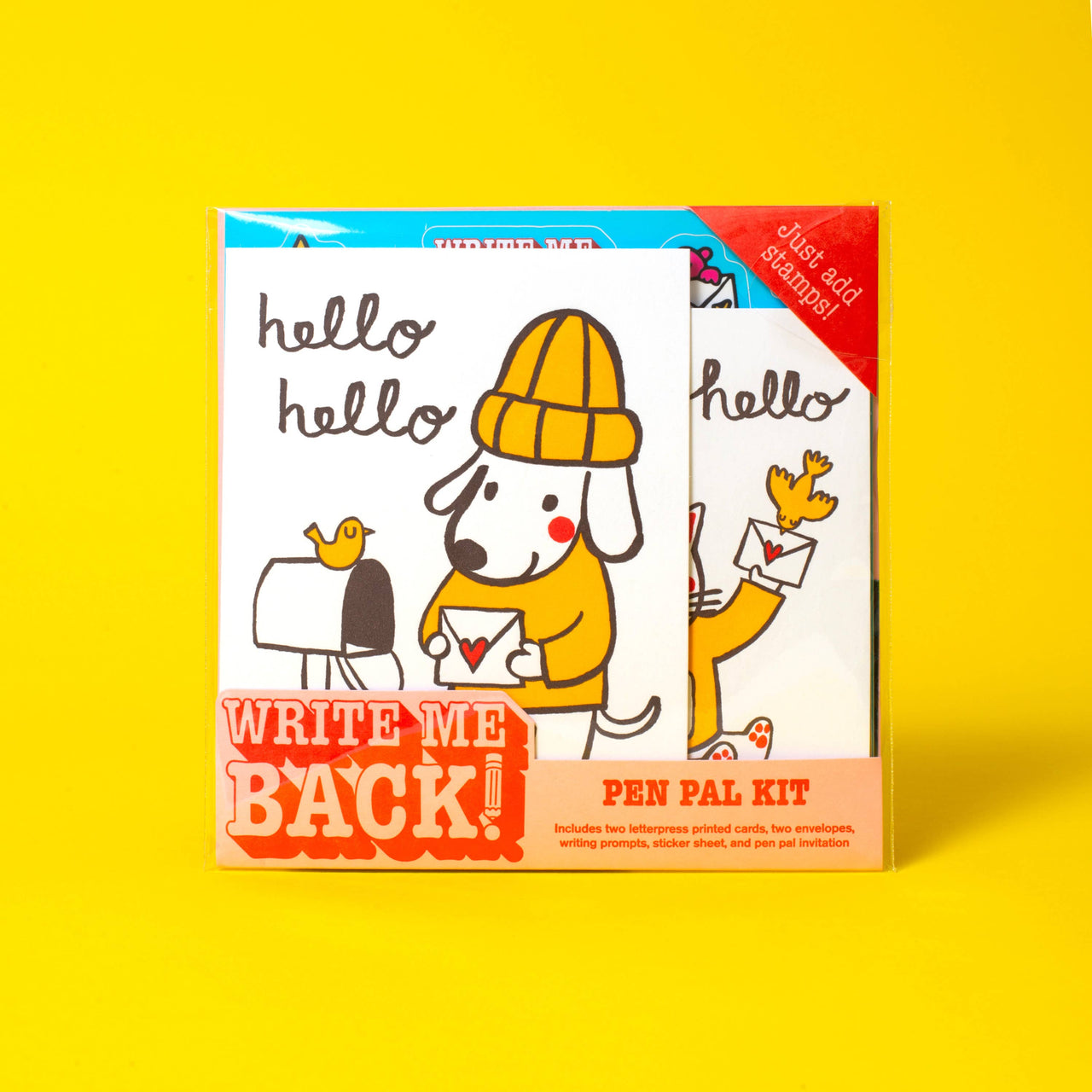 BFF Dog & Cat Letter Writing Write Me Back Pen Pal Kit