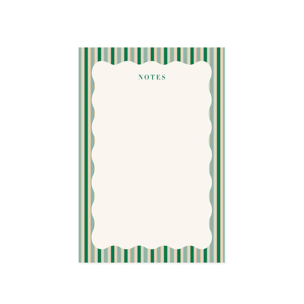 Stripes and Scallops Notepad