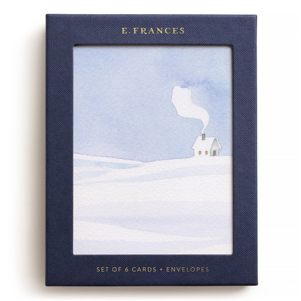 Snowy Cabin Boxed Card Set