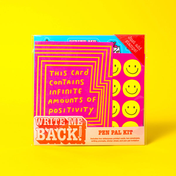 Positivity + Smiles Letter Writing Write Me Back Pen Pal Kit