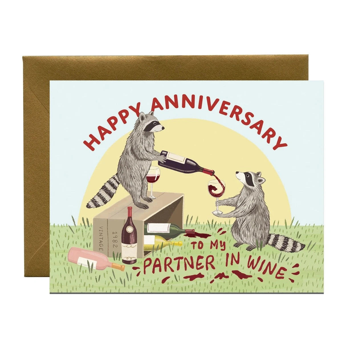 Raccoon Partner in Wine Anniversary