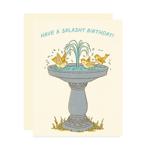 Birdbath Splashy Birthday