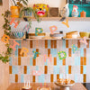 Bright Happy Birthday Sewn Garland