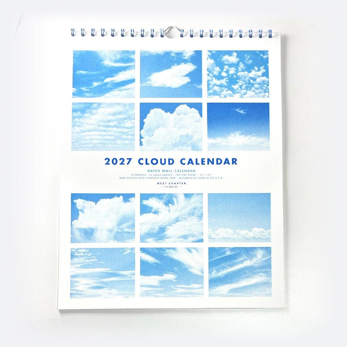 2027 Clouds Risograph Wall Calendar