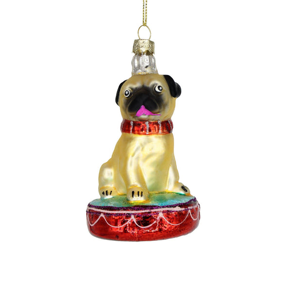 Pug on a Platform Ornament