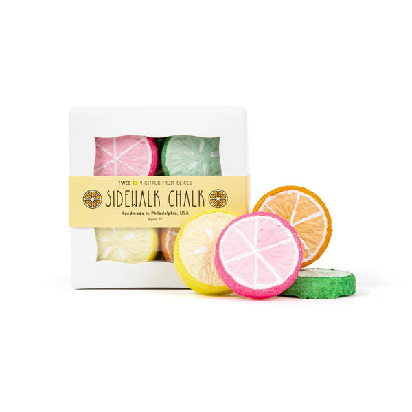 Citrus Slices Handmade Sidewalk Chalk
