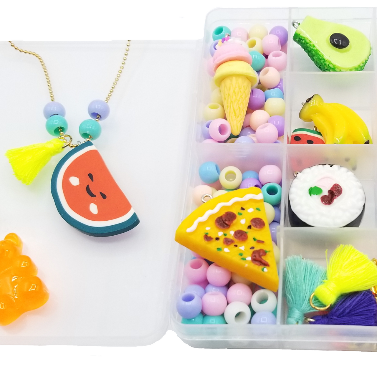 Kids Foodie Necklace and Jewelry DIY Kit