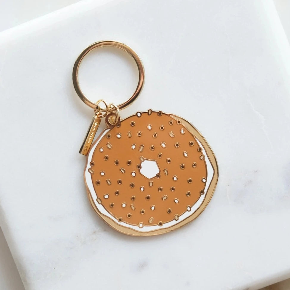 Bagel Keychain