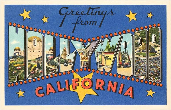 Postcard LA-189 Greetings from Hollywood, California
