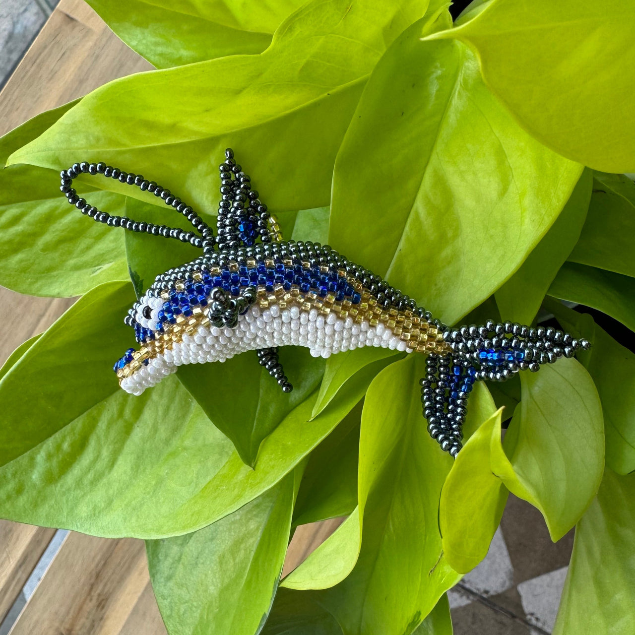 Beaded Dolphin Ornament