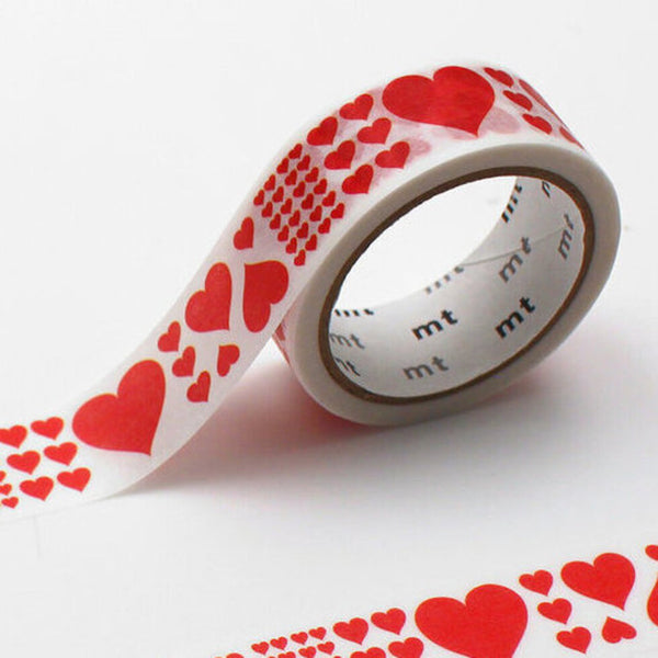 Heart Red Washi Tape