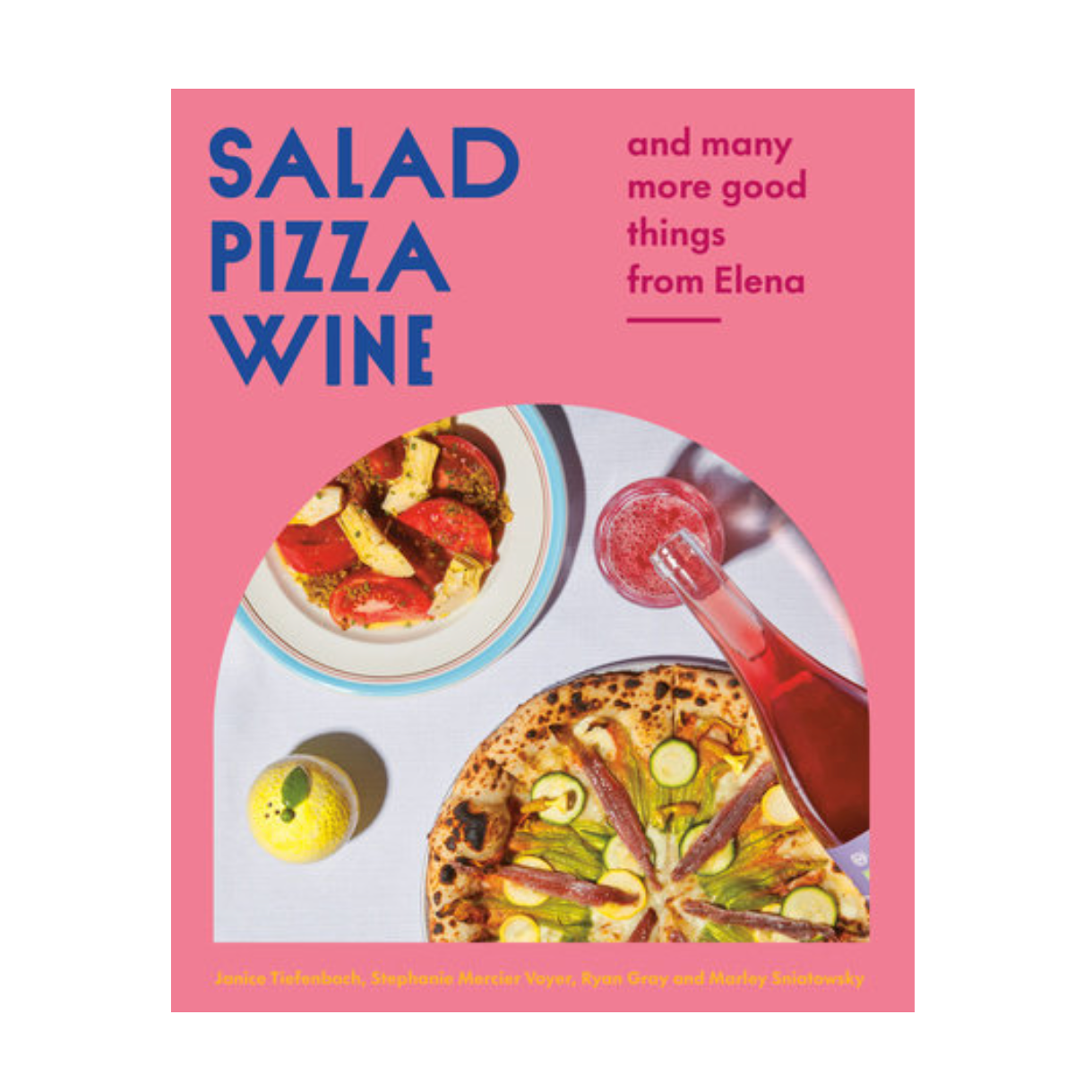 Salad Pizza Wine