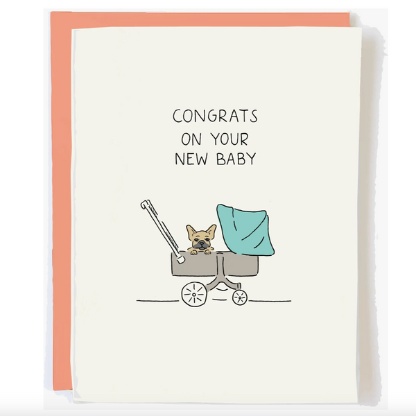 New Baby Frenchie Card
