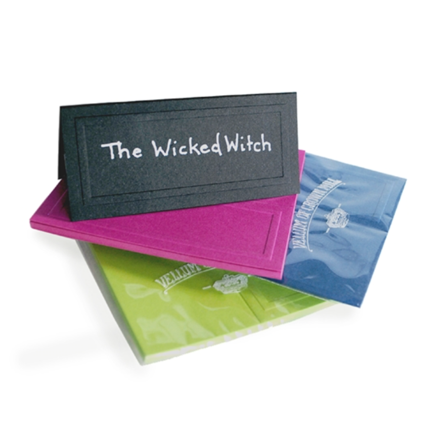 Color Vellum Place Cards