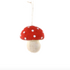 Cotton Mushroom Ornament