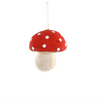 Cotton Mushroom Ornament