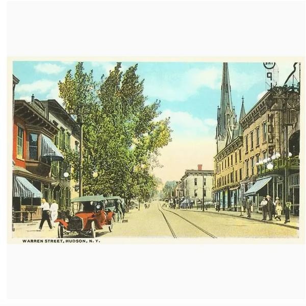 NS-272 Warren Street, Hudson, New York - Vintage Image, Magnet