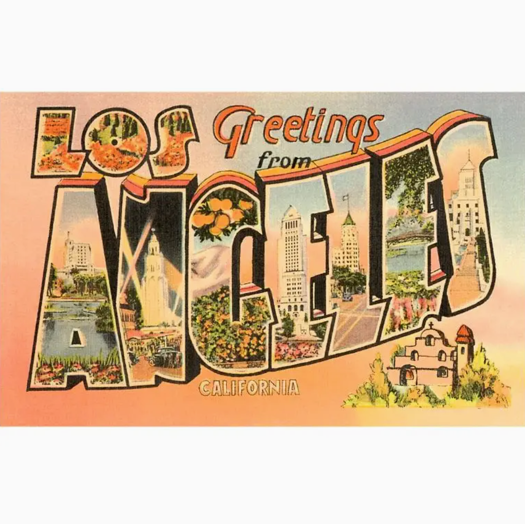 LA-138 Greetings from Los Angeles, California Postcard